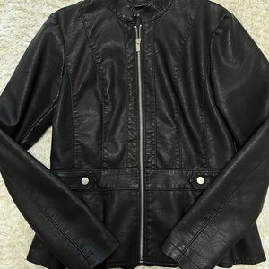 BACCINI Black Leather Jacket